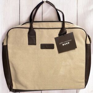 COPY - John Varvatos Duffel Weekend Bag Luggage Carry On Canvas Tote Shoulder S…